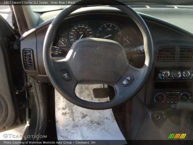 Silver Blue / Black 2002 Saturn S Series SL2 Sedan