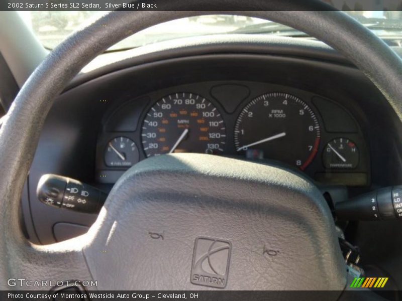 Silver Blue / Black 2002 Saturn S Series SL2 Sedan