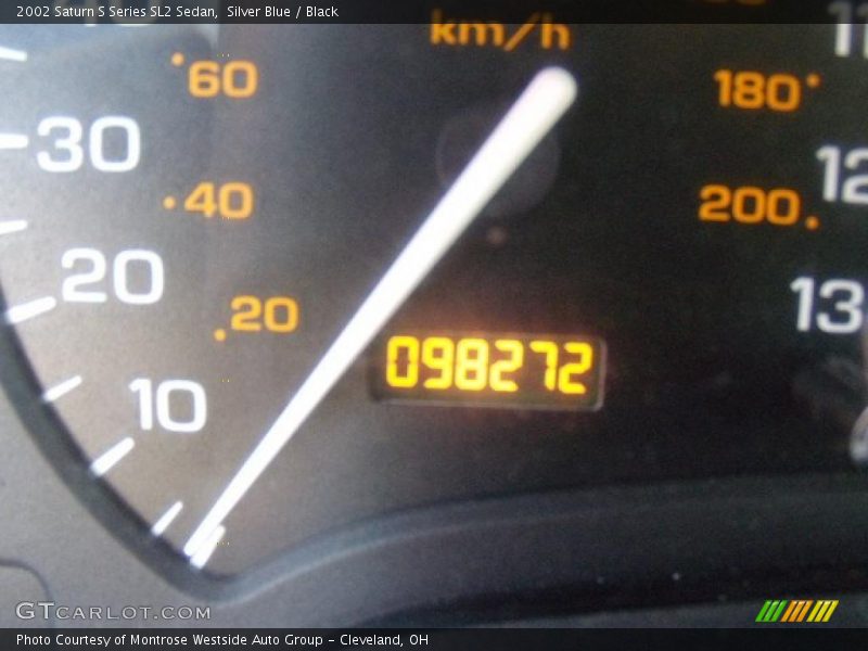 Silver Blue / Black 2002 Saturn S Series SL2 Sedan