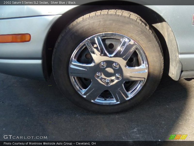 Silver Blue / Black 2002 Saturn S Series SL2 Sedan
