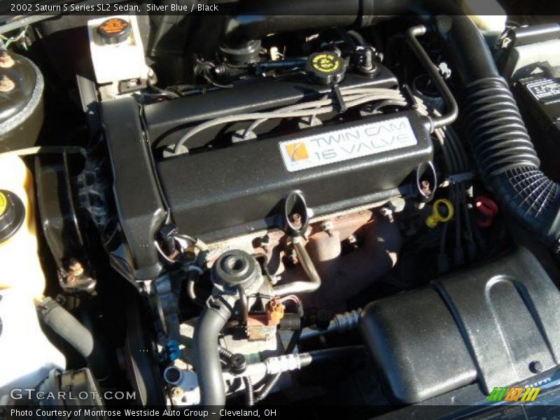 Silver Blue / Black 2002 Saturn S Series SL2 Sedan