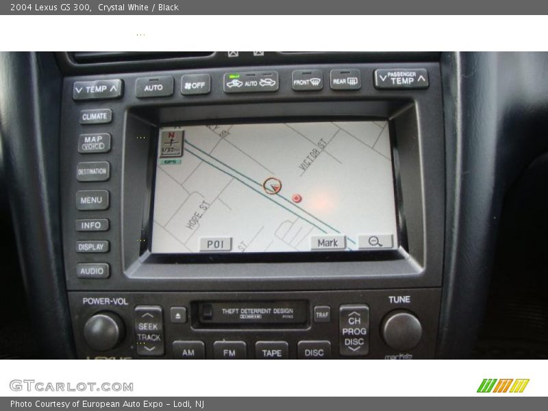 Crystal White / Black 2004 Lexus GS 300