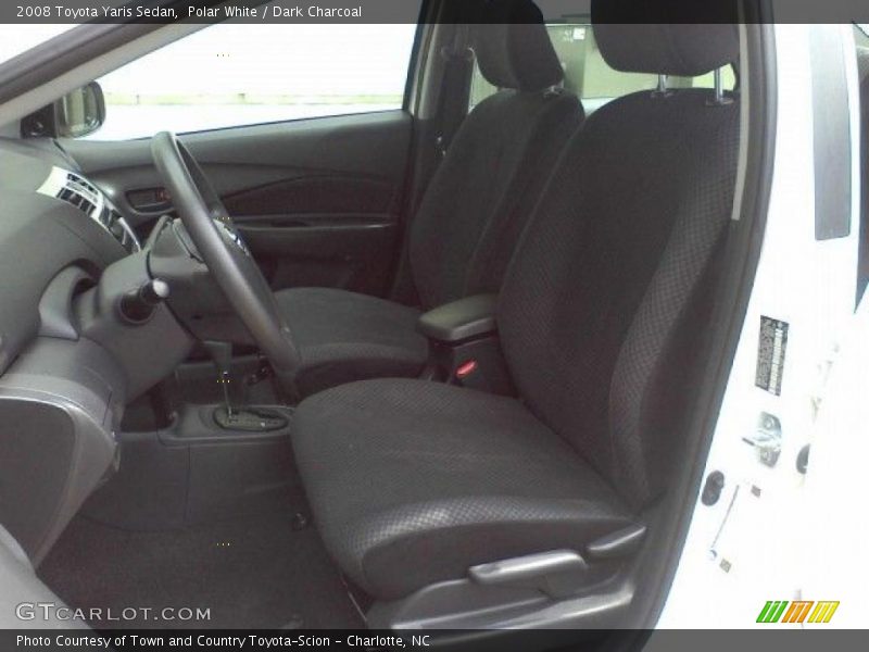 Polar White / Dark Charcoal 2008 Toyota Yaris Sedan
