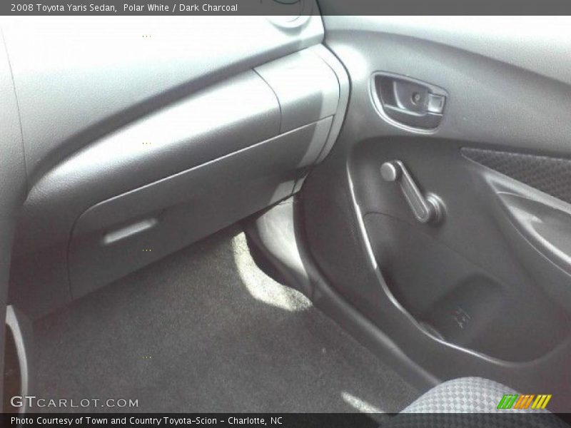 Polar White / Dark Charcoal 2008 Toyota Yaris Sedan