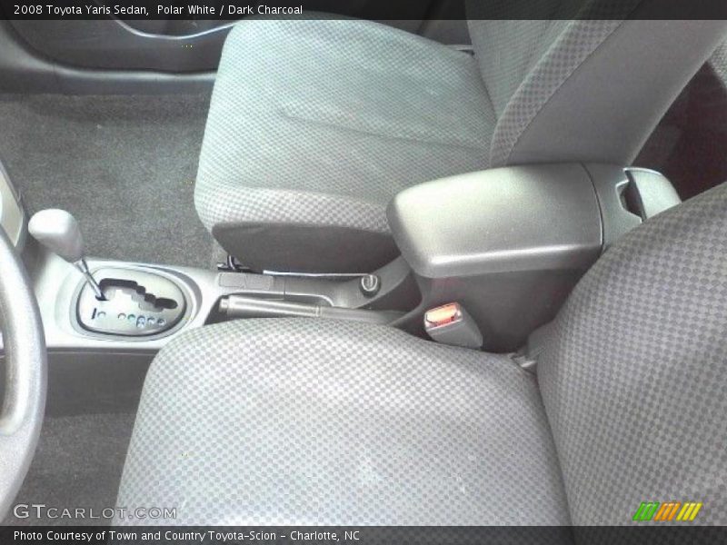 Polar White / Dark Charcoal 2008 Toyota Yaris Sedan
