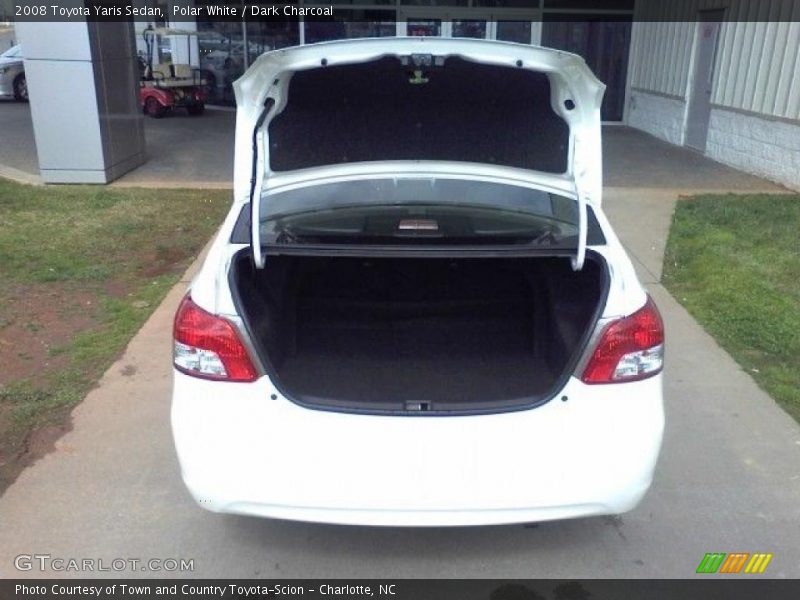 Polar White / Dark Charcoal 2008 Toyota Yaris Sedan