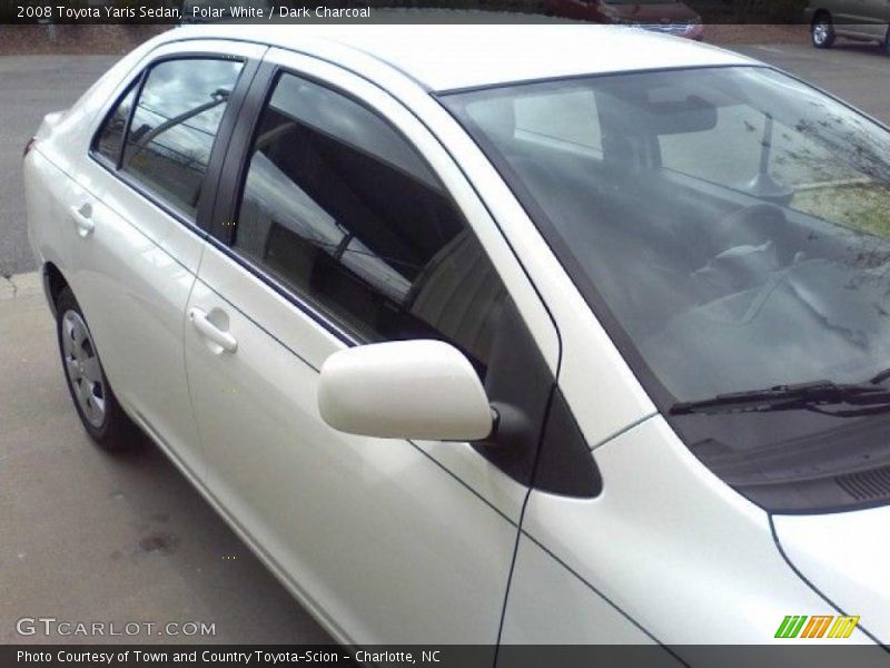 Polar White / Dark Charcoal 2008 Toyota Yaris Sedan