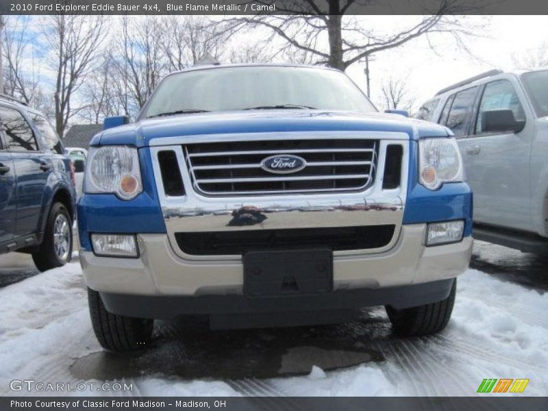 Blue Flame Metallic / Camel 2010 Ford Explorer Eddie Bauer 4x4