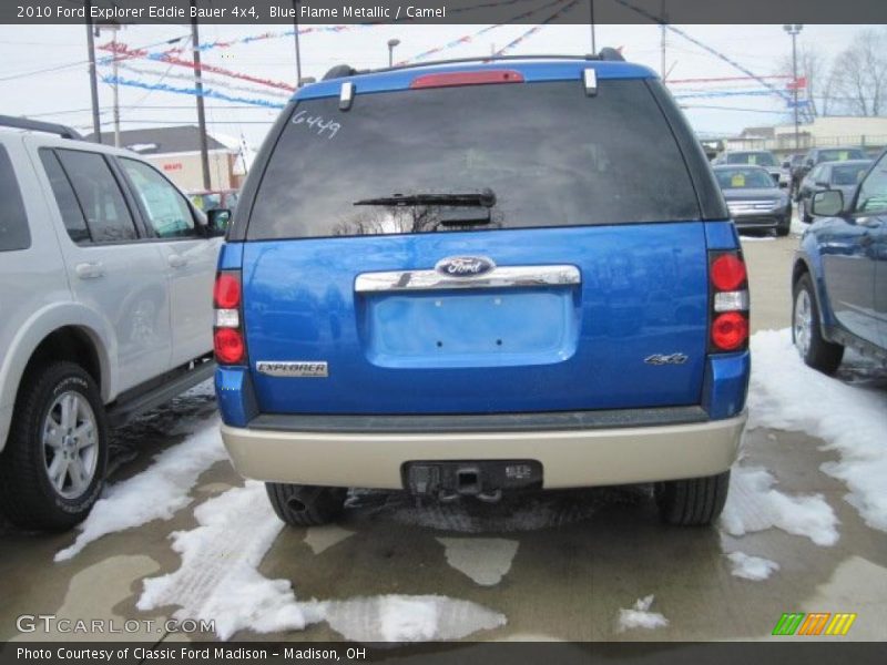 Blue Flame Metallic / Camel 2010 Ford Explorer Eddie Bauer 4x4