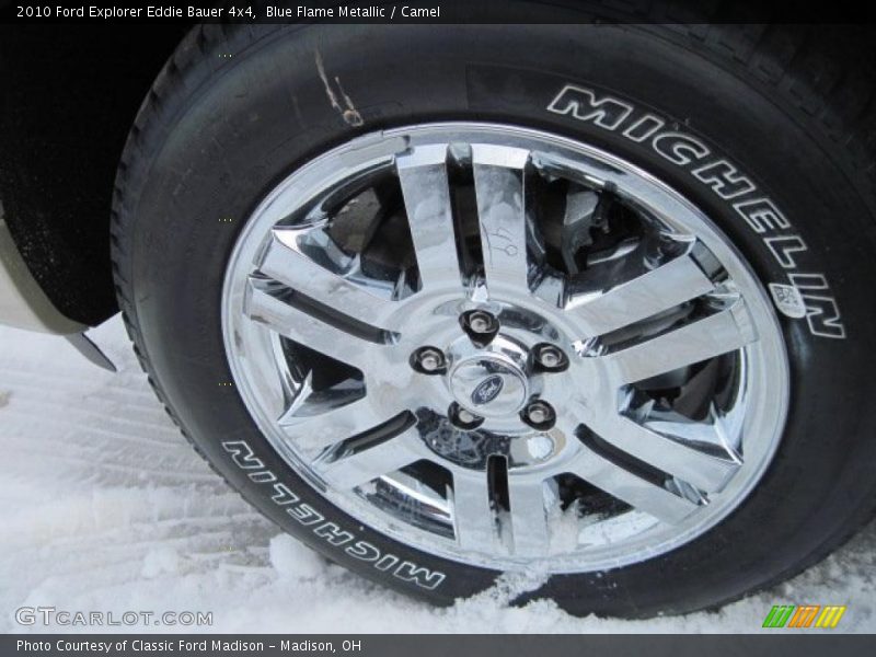 Blue Flame Metallic / Camel 2010 Ford Explorer Eddie Bauer 4x4