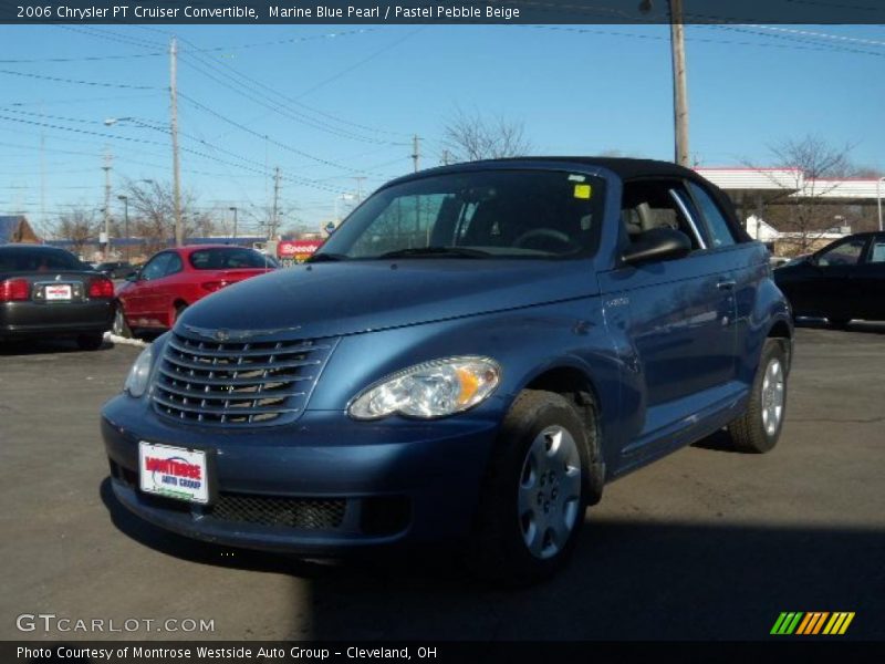 Marine Blue Pearl / Pastel Pebble Beige 2006 Chrysler PT Cruiser Convertible