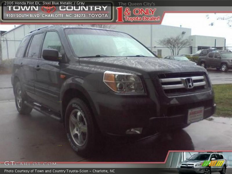 Steel Blue Metallic / Gray 2006 Honda Pilot EX