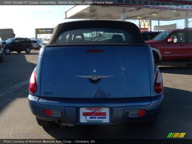 Marine Blue Pearl / Pastel Pebble Beige 2006 Chrysler PT Cruiser Convertible