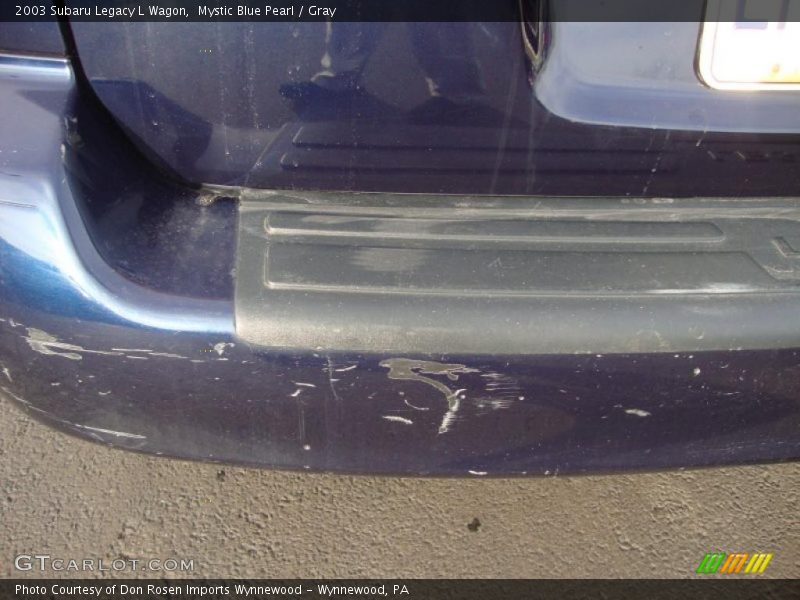 Mystic Blue Pearl / Gray 2003 Subaru Legacy L Wagon