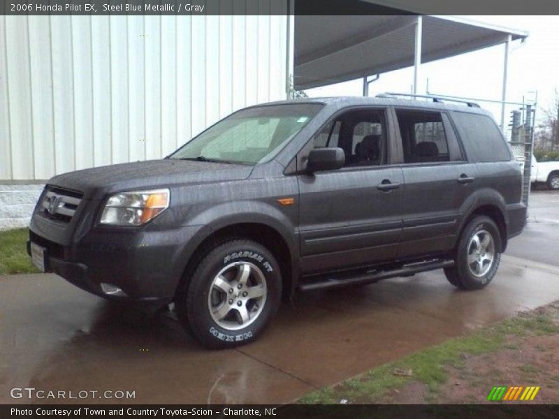 Steel Blue Metallic / Gray 2006 Honda Pilot EX