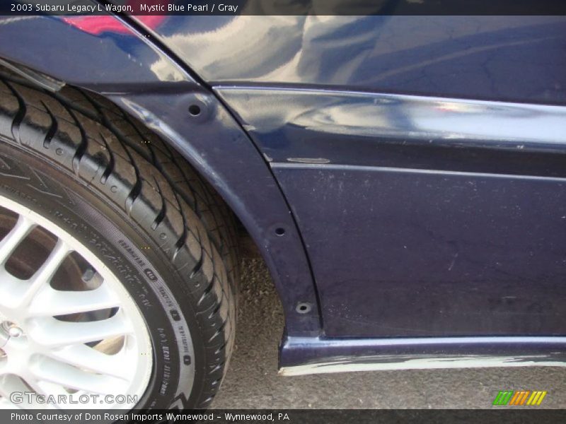 Mystic Blue Pearl / Gray 2003 Subaru Legacy L Wagon