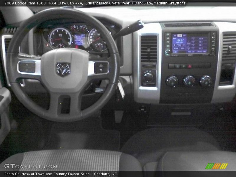 Brilliant Black Crystal Pearl / Dark Slate/Medium Graystone 2009 Dodge Ram 1500 TRX4 Crew Cab 4x4