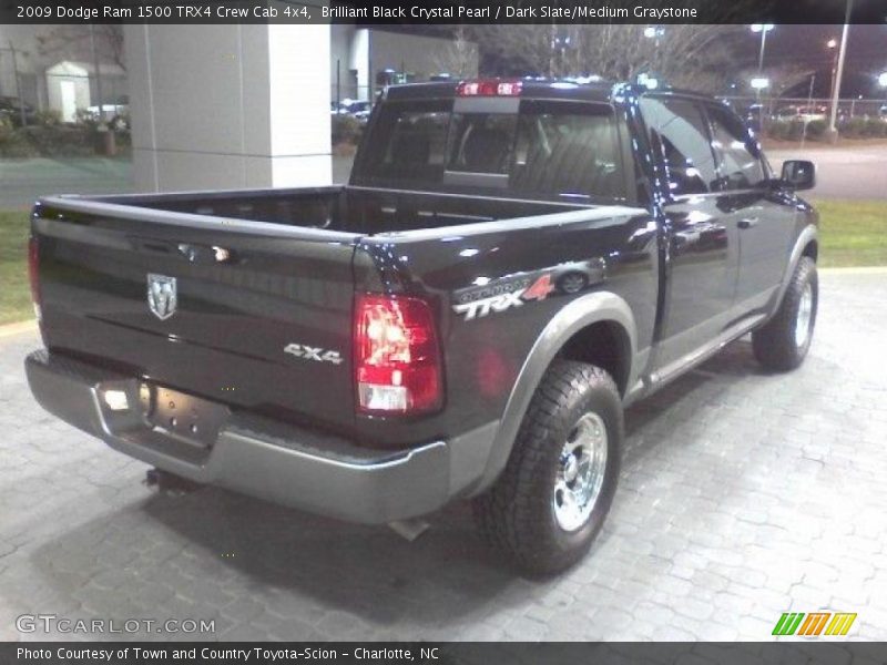 Brilliant Black Crystal Pearl / Dark Slate/Medium Graystone 2009 Dodge Ram 1500 TRX4 Crew Cab 4x4