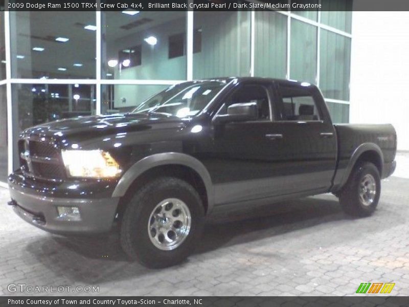 Brilliant Black Crystal Pearl / Dark Slate/Medium Graystone 2009 Dodge Ram 1500 TRX4 Crew Cab 4x4