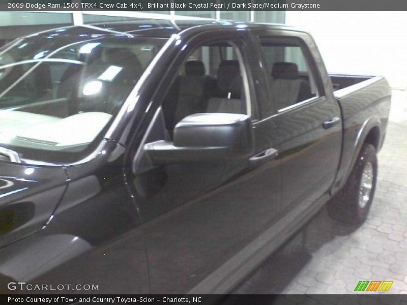Brilliant Black Crystal Pearl / Dark Slate/Medium Graystone 2009 Dodge Ram 1500 TRX4 Crew Cab 4x4