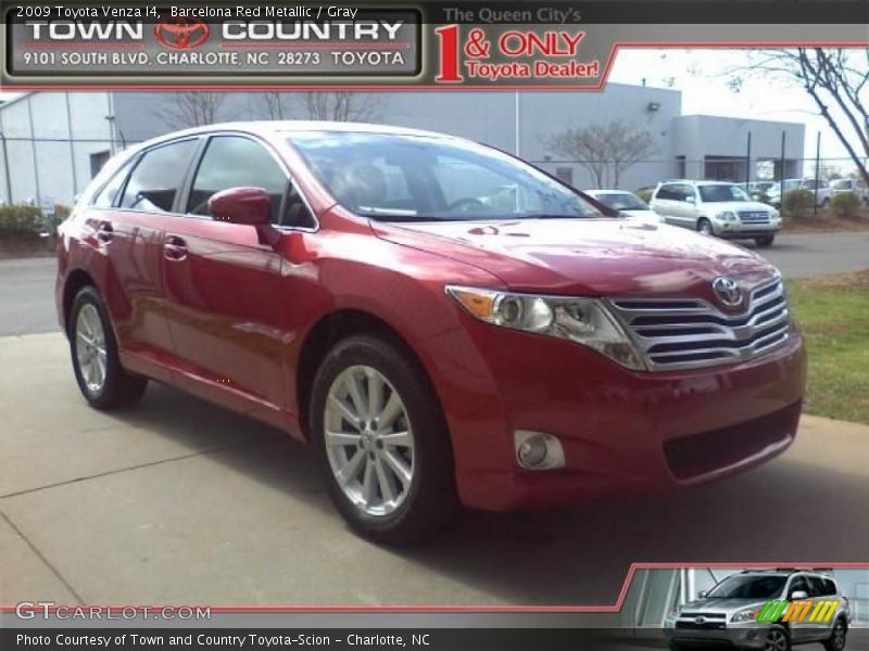 Barcelona Red Metallic / Gray 2009 Toyota Venza I4