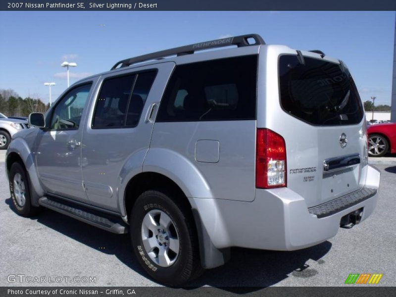 Silver Lightning / Desert 2007 Nissan Pathfinder SE
