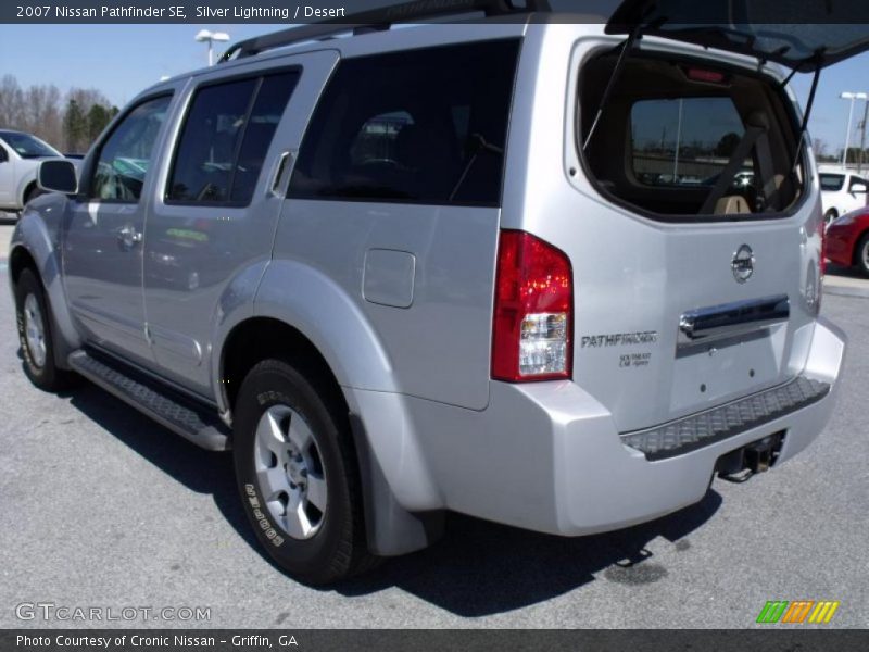 Silver Lightning / Desert 2007 Nissan Pathfinder SE