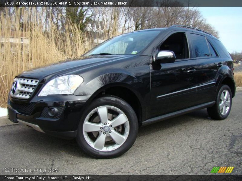 Obsidian Black Metallic / Black 2009 Mercedes-Benz ML 350 4Matic