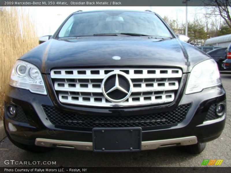 Obsidian Black Metallic / Black 2009 Mercedes-Benz ML 350 4Matic