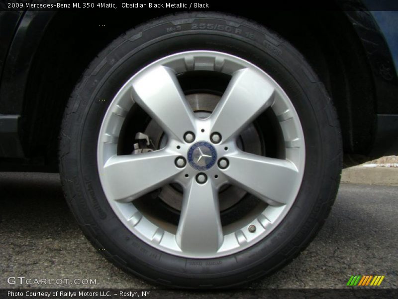 Obsidian Black Metallic / Black 2009 Mercedes-Benz ML 350 4Matic