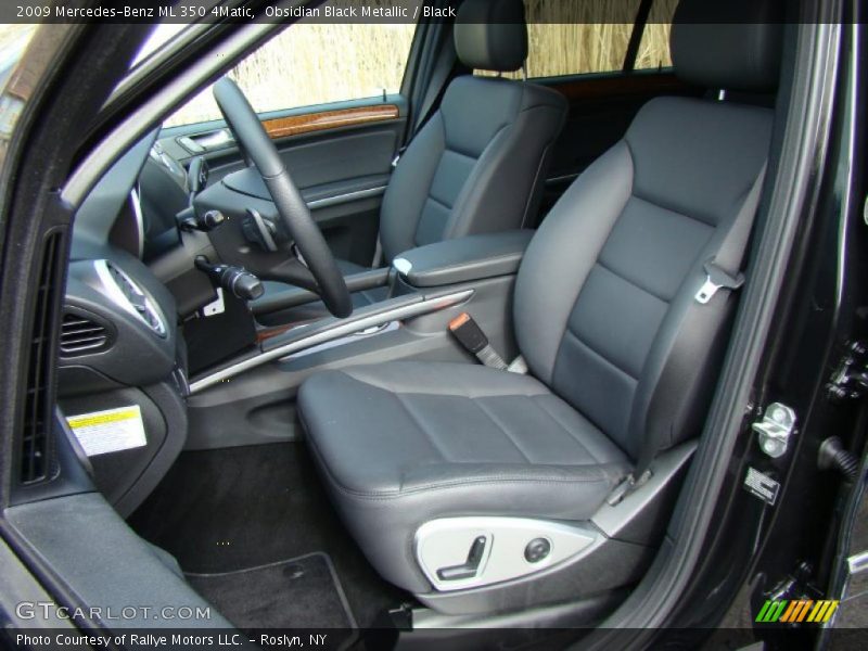 Obsidian Black Metallic / Black 2009 Mercedes-Benz ML 350 4Matic