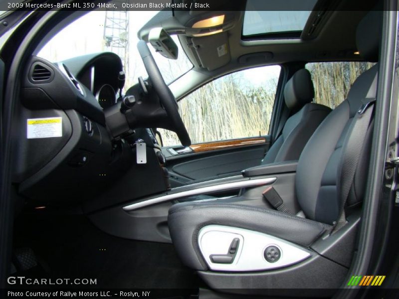 Obsidian Black Metallic / Black 2009 Mercedes-Benz ML 350 4Matic