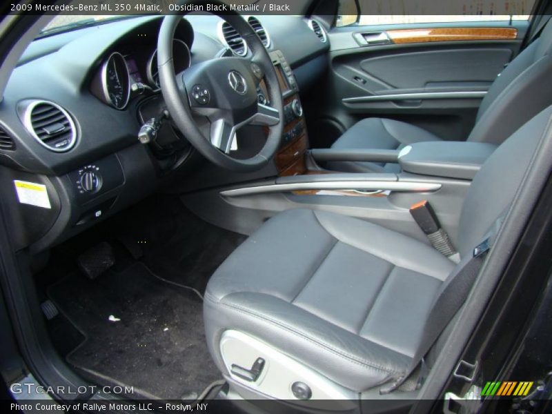 Obsidian Black Metallic / Black 2009 Mercedes-Benz ML 350 4Matic