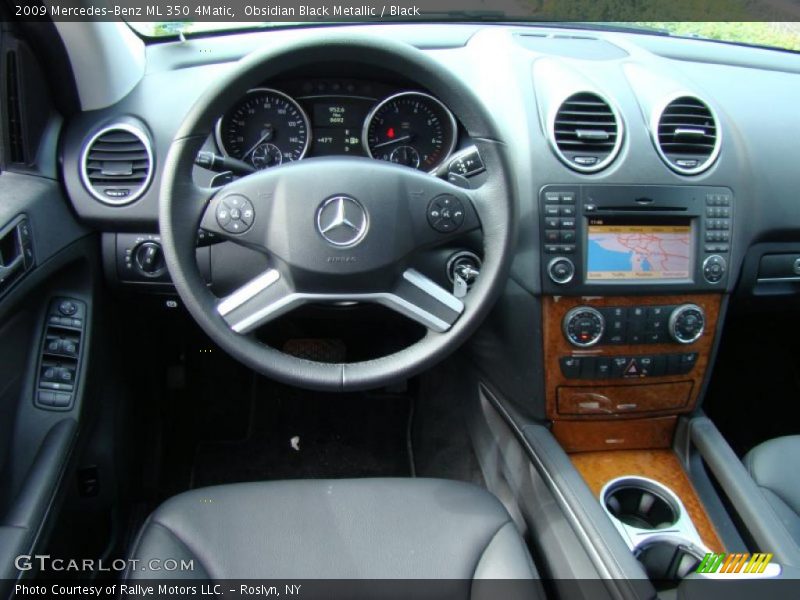 Obsidian Black Metallic / Black 2009 Mercedes-Benz ML 350 4Matic