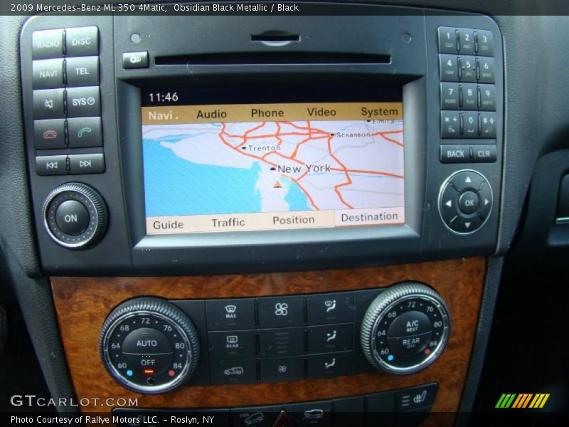 Obsidian Black Metallic / Black 2009 Mercedes-Benz ML 350 4Matic