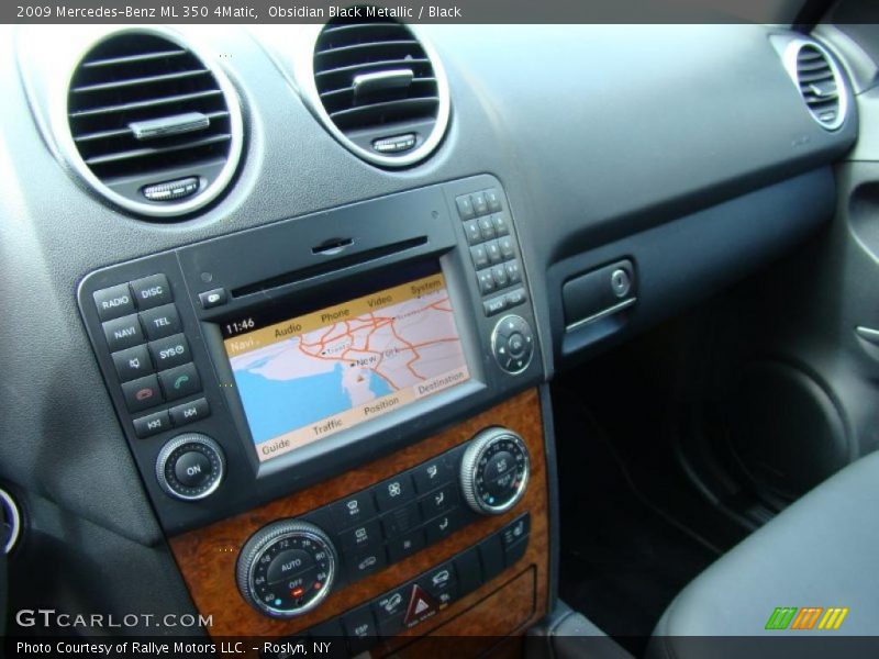 Obsidian Black Metallic / Black 2009 Mercedes-Benz ML 350 4Matic