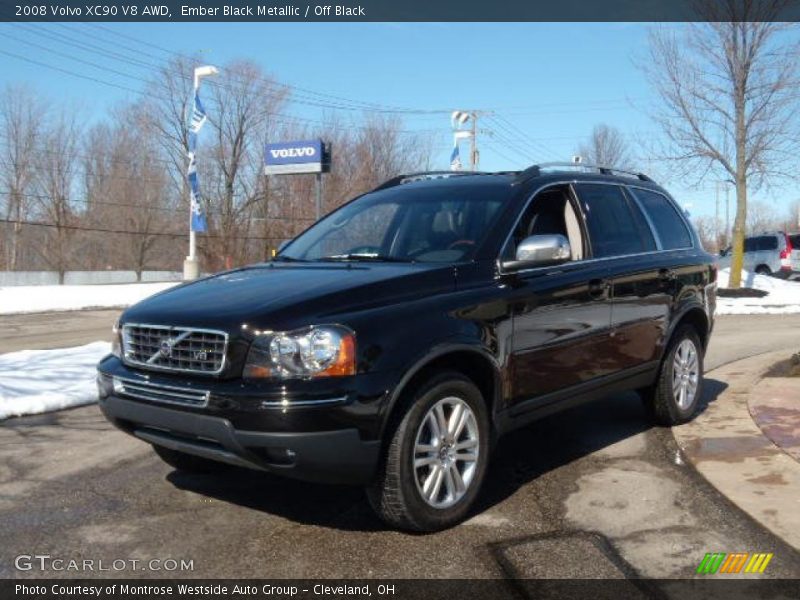 Ember Black Metallic / Off Black 2008 Volvo XC90 V8 AWD