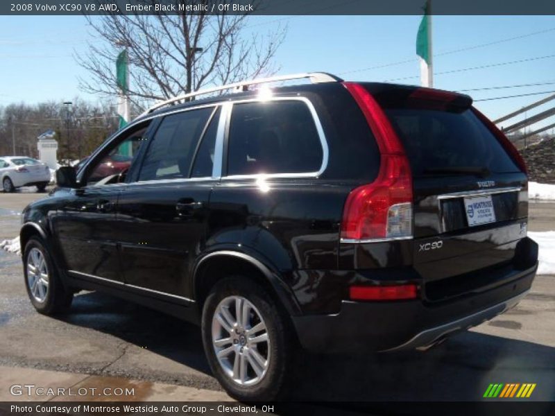 Ember Black Metallic / Off Black 2008 Volvo XC90 V8 AWD
