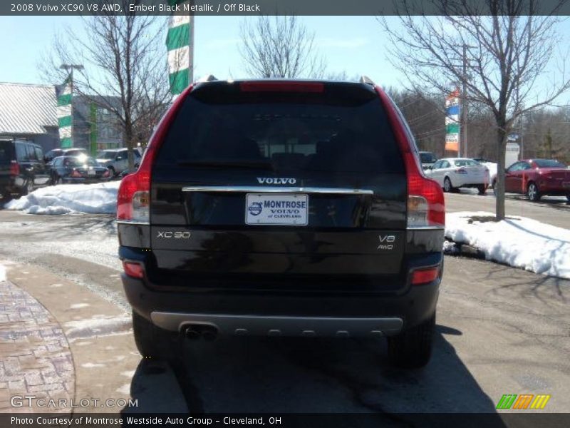 Ember Black Metallic / Off Black 2008 Volvo XC90 V8 AWD
