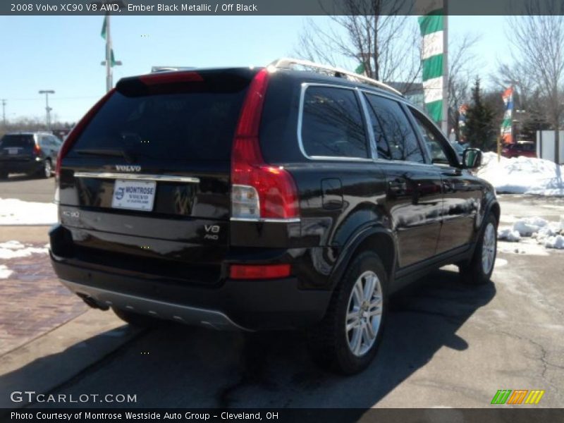 Ember Black Metallic / Off Black 2008 Volvo XC90 V8 AWD