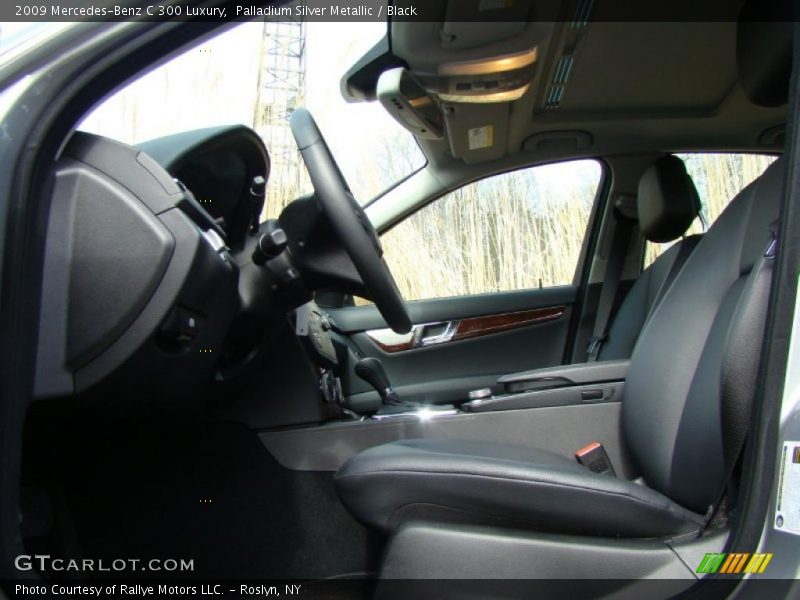 Palladium Silver Metallic / Black 2009 Mercedes-Benz C 300 Luxury