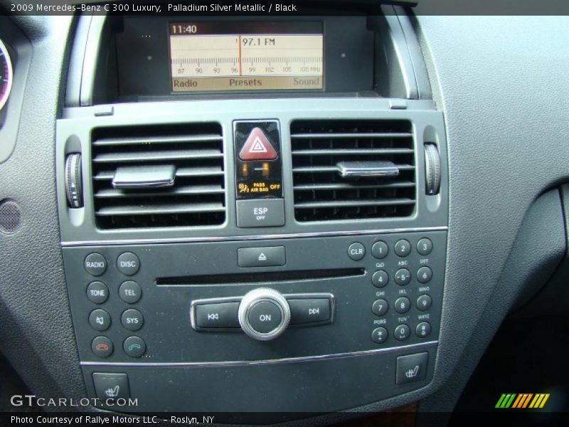 Palladium Silver Metallic / Black 2009 Mercedes-Benz C 300 Luxury