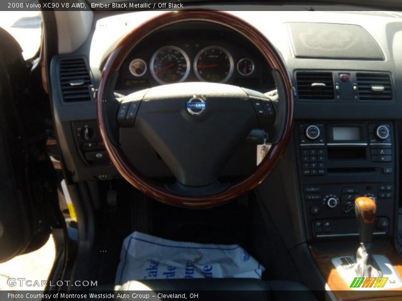 Ember Black Metallic / Off Black 2008 Volvo XC90 V8 AWD