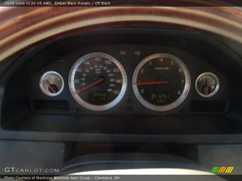 Ember Black Metallic / Off Black 2008 Volvo XC90 V8 AWD