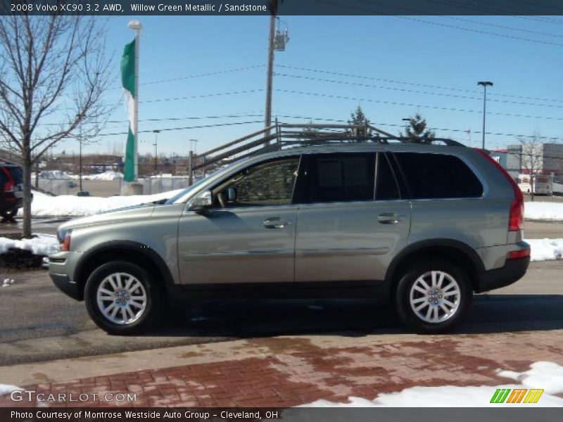 Willow Green Metallic / Sandstone 2008 Volvo XC90 3.2 AWD