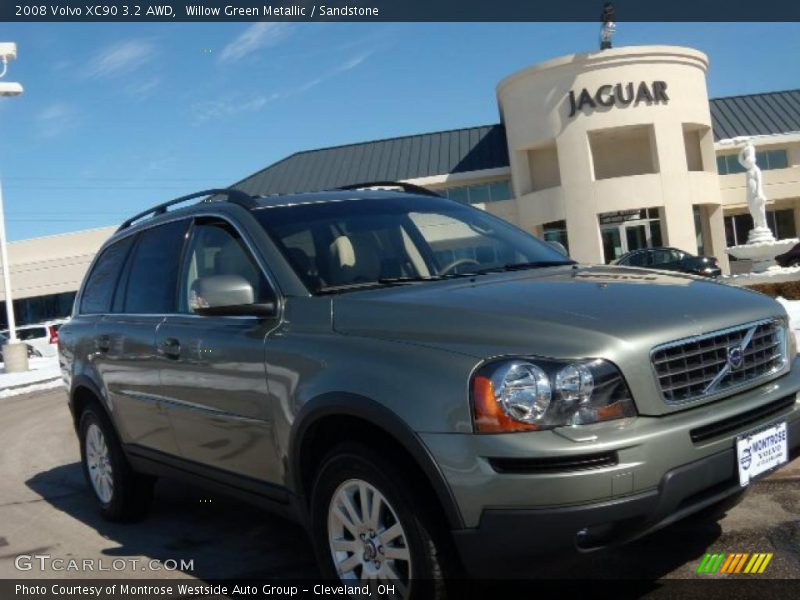 Willow Green Metallic / Sandstone 2008 Volvo XC90 3.2 AWD