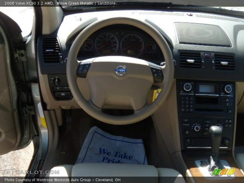 Willow Green Metallic / Sandstone 2008 Volvo XC90 3.2 AWD