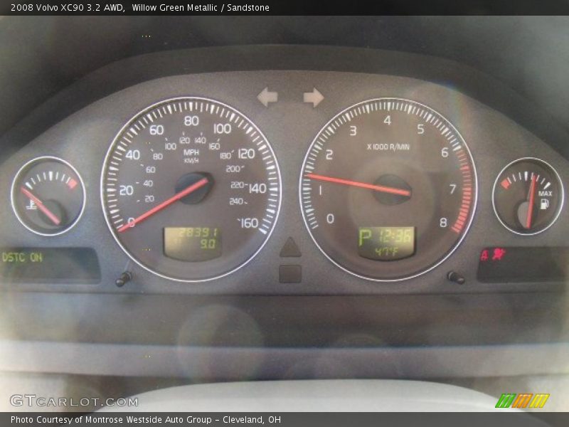 Willow Green Metallic / Sandstone 2008 Volvo XC90 3.2 AWD