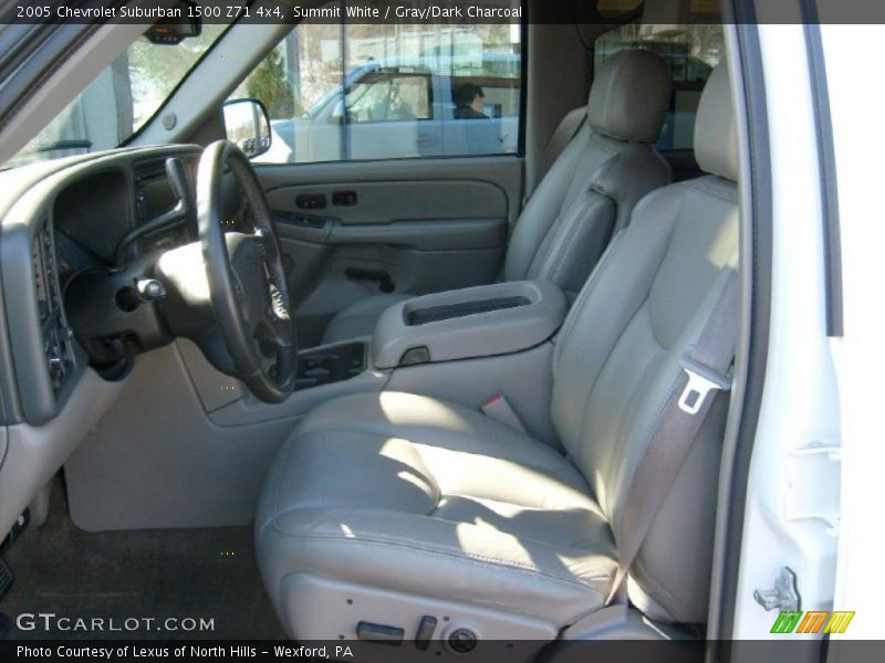 Summit White / Gray/Dark Charcoal 2005 Chevrolet Suburban 1500 Z71 4x4