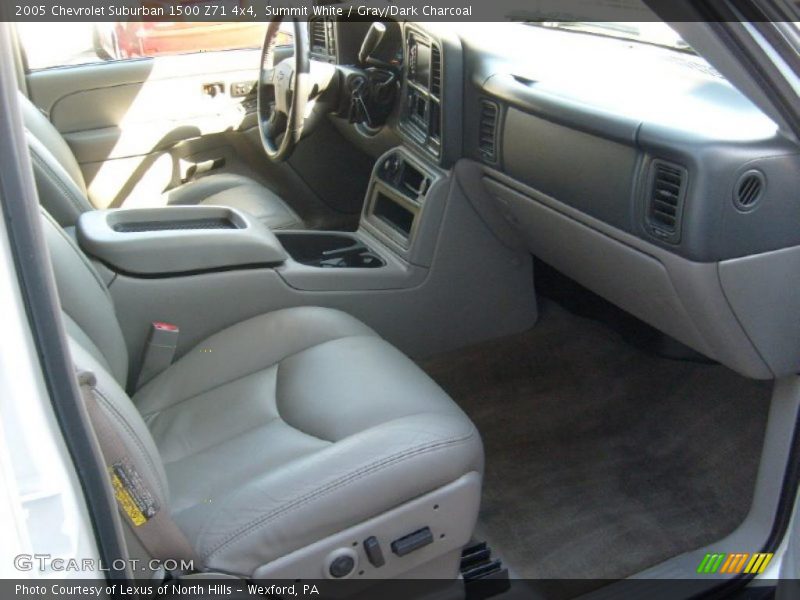 Summit White / Gray/Dark Charcoal 2005 Chevrolet Suburban 1500 Z71 4x4